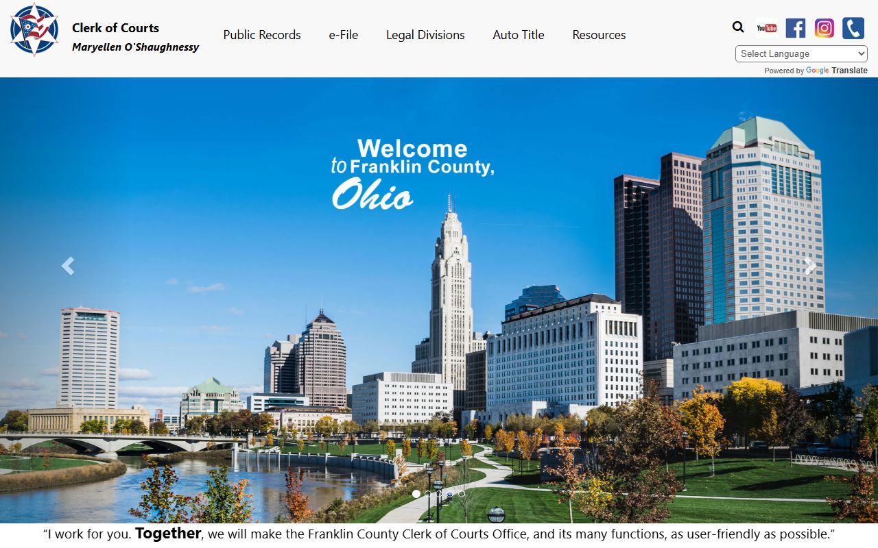 Franklin County people search common pleas clerk