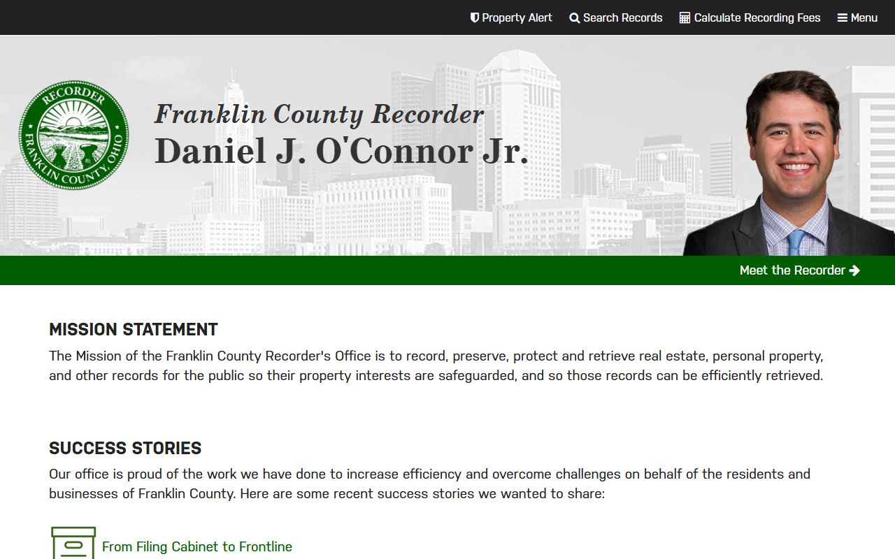 Franklin County people search recorder property documents