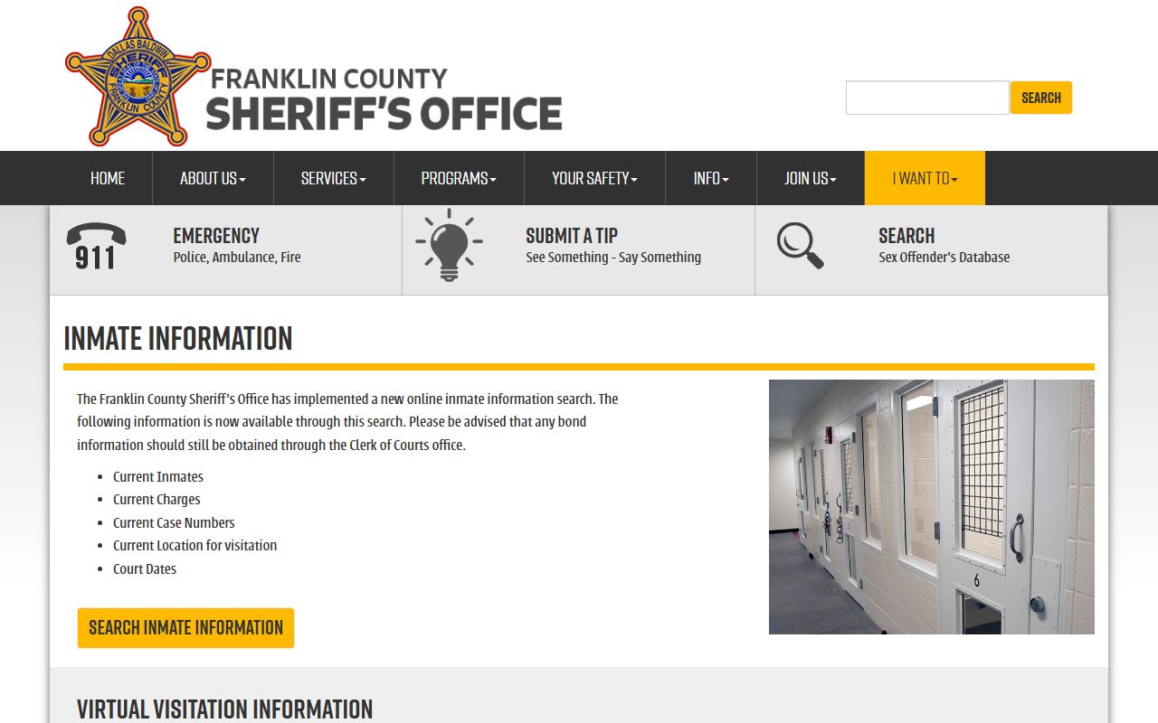 Franklin County people search sheriff inmate lookup