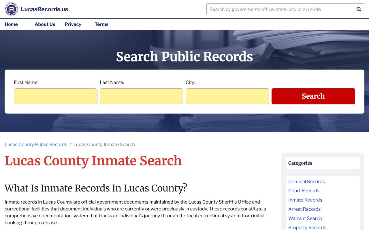 Lucas County people search