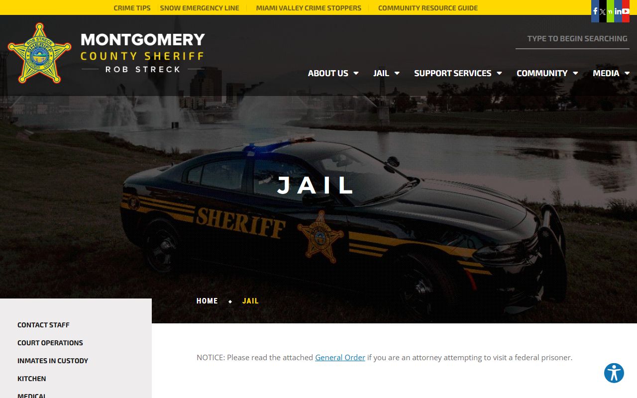 Montgomery County people search sheriff inmate roster